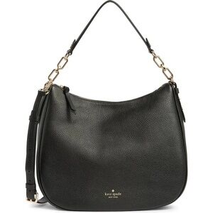 Kate Spade Black Hobo with Gold Accents